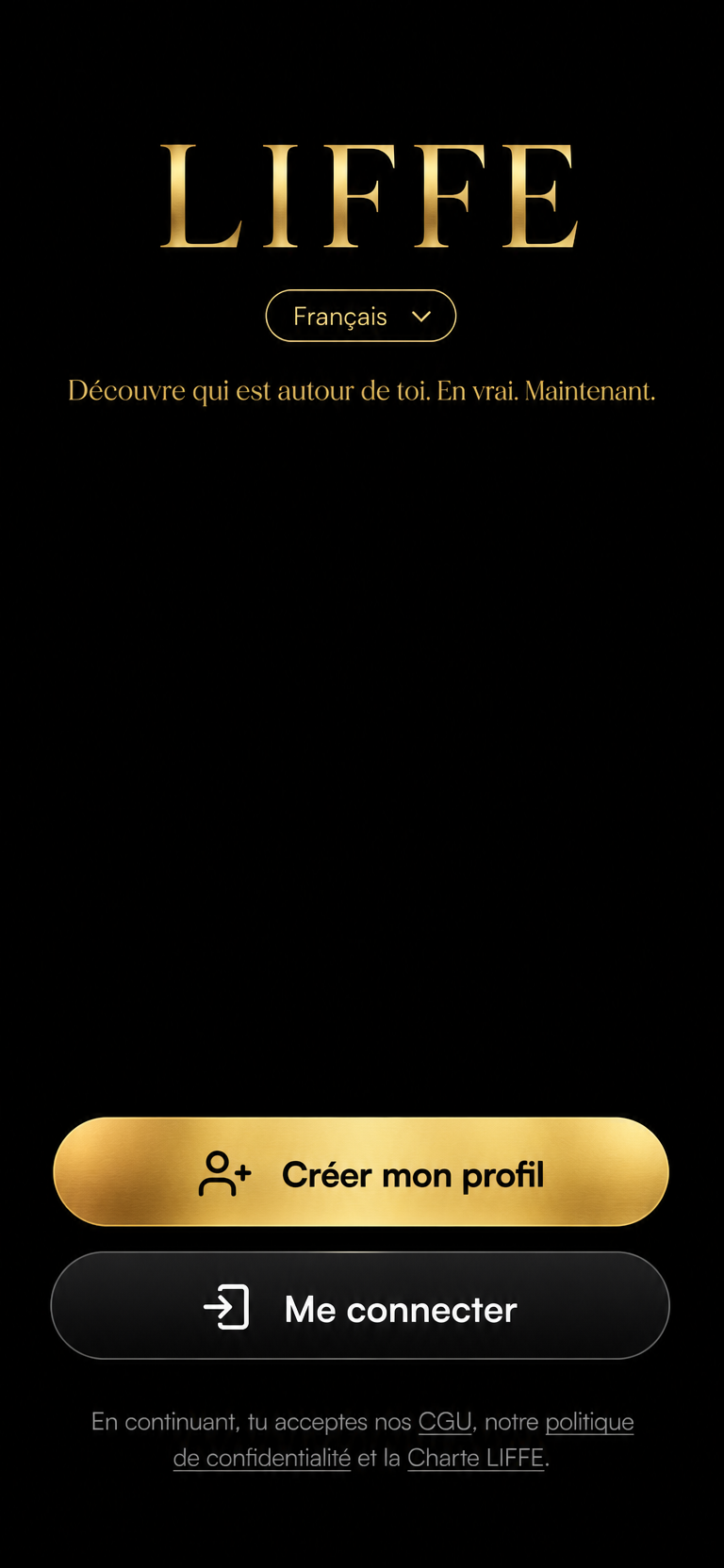 Aperçu de l'application LIFFE sur smartphone